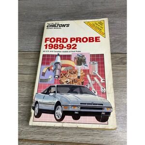 Chilton Repair Manual Ford Probe 1989-1992 All US Canadian Models Part 8012